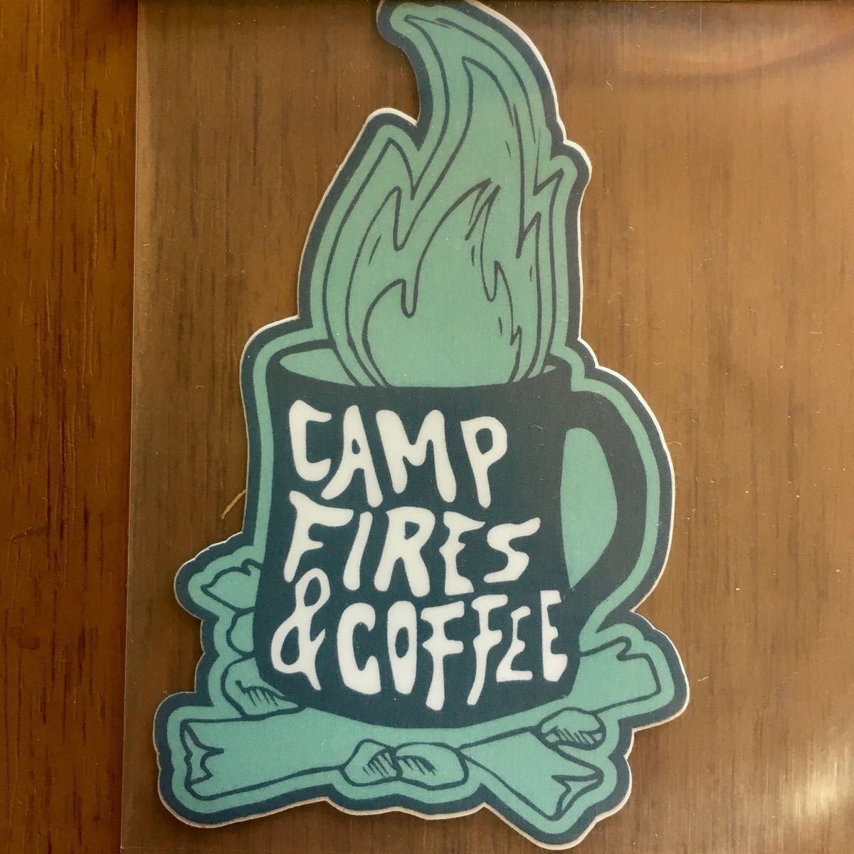 ステッカーズノースウエスト米国製アウトドアステッカー【CAMPFIRE&COFFEE キャンプファイヤー&コーヒー】USA製