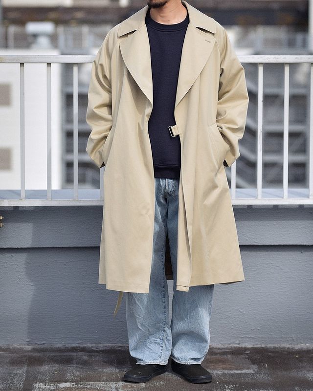 22SS コットンギャバ タイロッケンコート V01-04001 | sweatreno.com