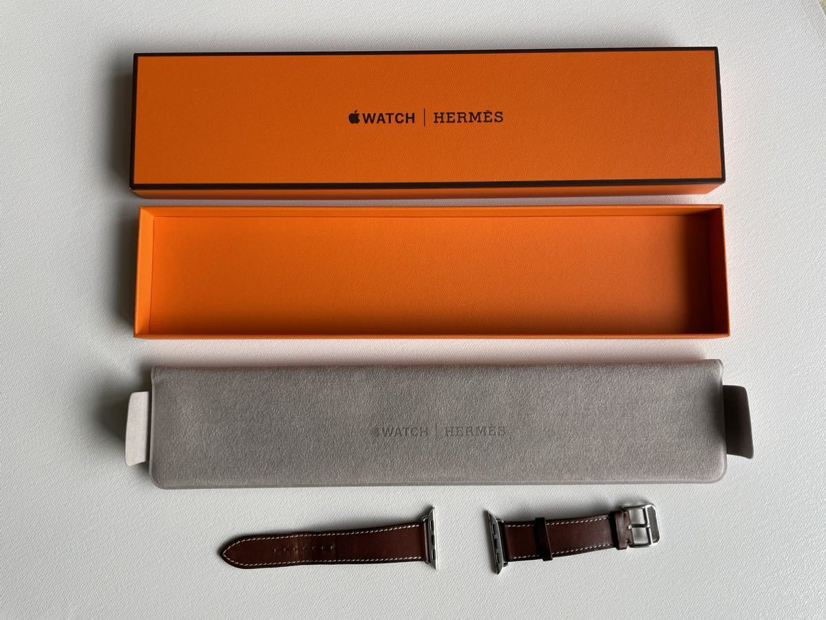 箱付き Apple Watch HERMES 41mm 40mm 38mm フォーヴ シンプルトゥール レザーストラップ アップルウォッチ エルメス レザー 純正品の画像5