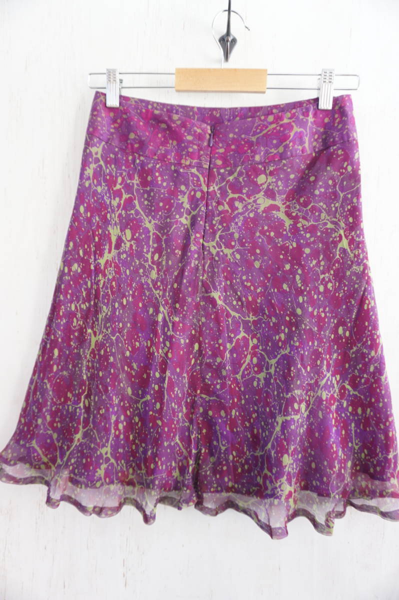 ALBERTA FERRETTI/ Alberta Ferretti * size 40/36/USA6* silk / silk * setup * tops / skirt * chiffon *