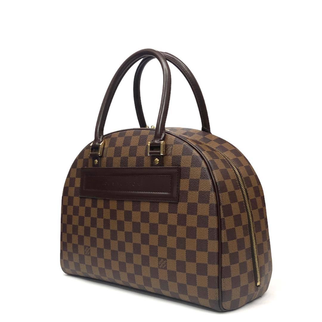 LOUIS VUITTON ルイヴィトン N41455 ダミエノリータ ハンドバッグ カデナ付き エベヌ ブラウン_画像1