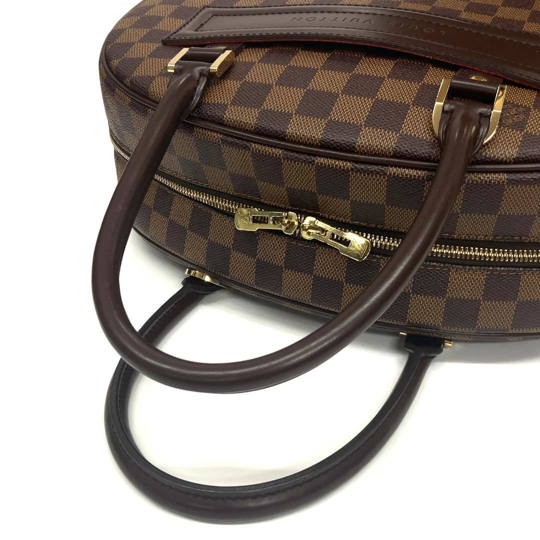 LOUIS VUITTON ルイヴィトン N41455 ダミエノリータ ハンドバッグ カデナ付き エベヌ ブラウン_画像6