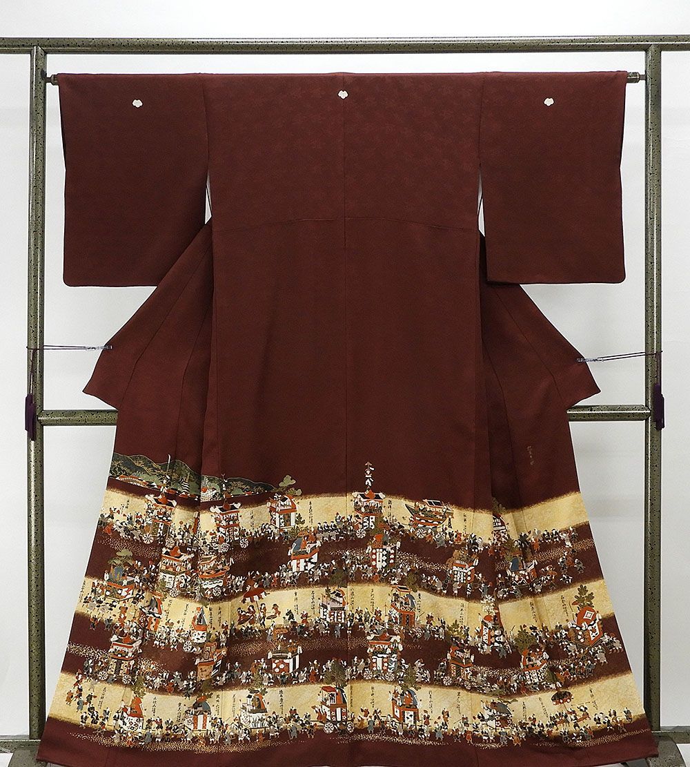 『5年保証』 色留袖 正絹 松尾光琳 山鉾模様 身丈160.5cm 裄丈63.5cm 色留袖 蔦 五つ紋 比翼なし リサイクル 着物 f0096 留袖 『5年保証』 色留袖 正絹 松尾光琳 山鉾模様 身丈160.5cm 裄丈63.5cm 色留袖 蔦 五つ紋 比翼なし リサイクル 着物 f0096 留袖