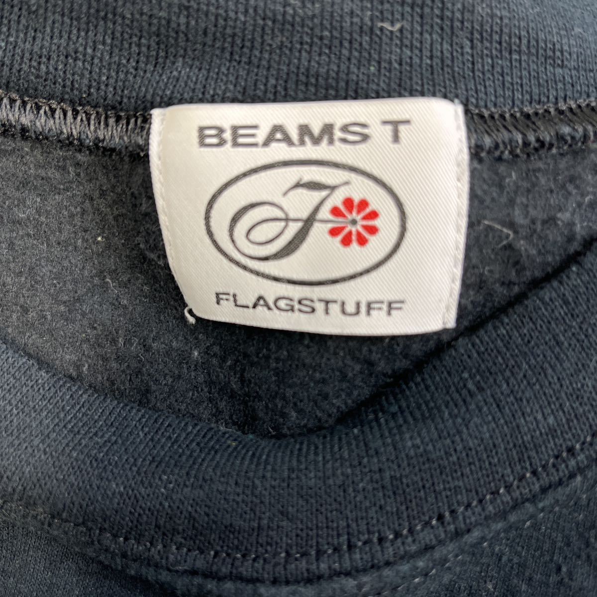 【美品】FLAGSTUFF×BEAMS ペコちゃんコラボスウェットトレーナー ブラック　サイズL_画像3