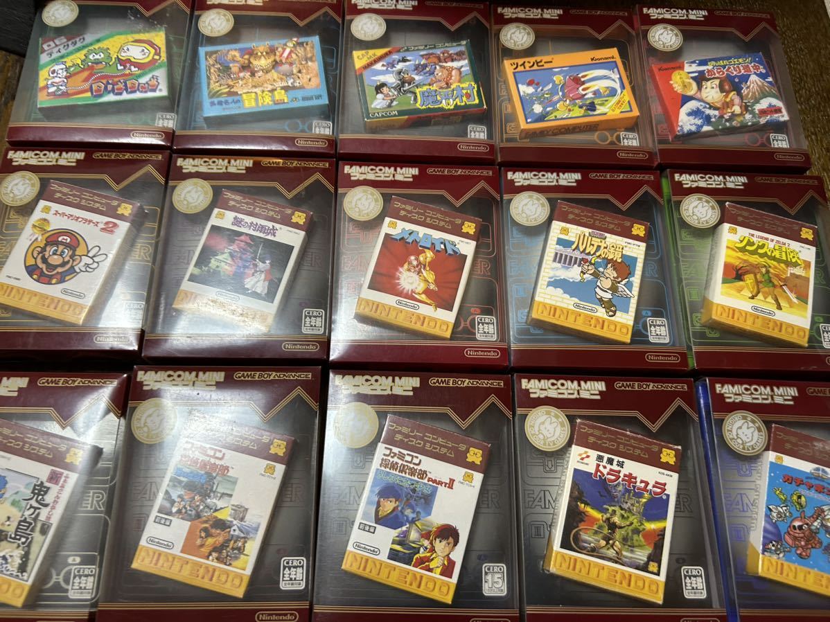 ゲームボーイアドバンス ファミコンミニソフト コンプリートセット 30