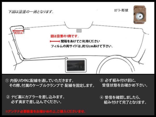 カロッツェリアGT16アンテナフィルムset◆新品☆メール便送料０円 即決価格 即日発送 ナビの載せ替え、ガラス交換にDG8A1-GEX-P09DTV_画像3