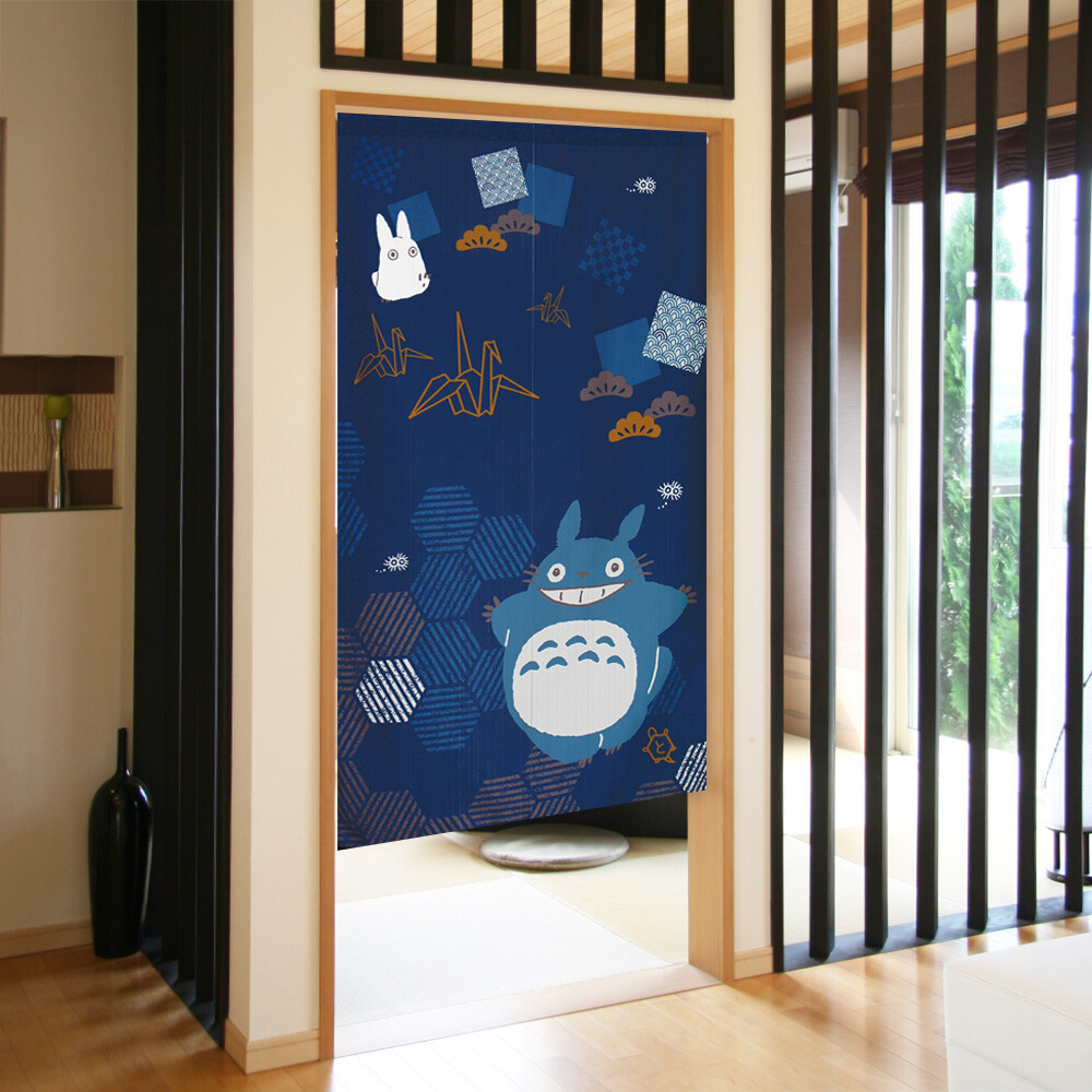 【新品】暖簾 となりのトトロ 「福招き 鶴亀」日本製_画像3