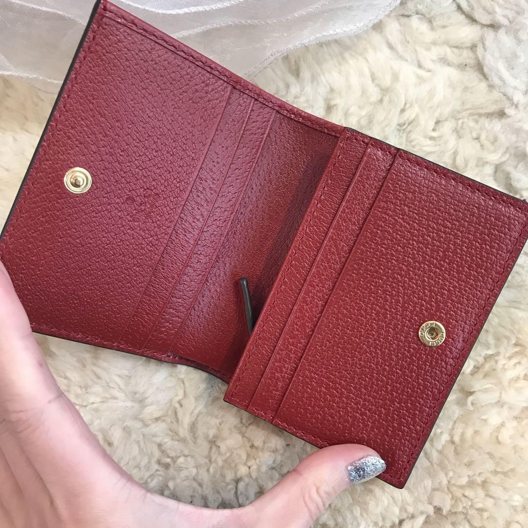 返品?交換対象商品】 グッチ ミニ財布 ティアン 鳥 赤 rauquen.cl