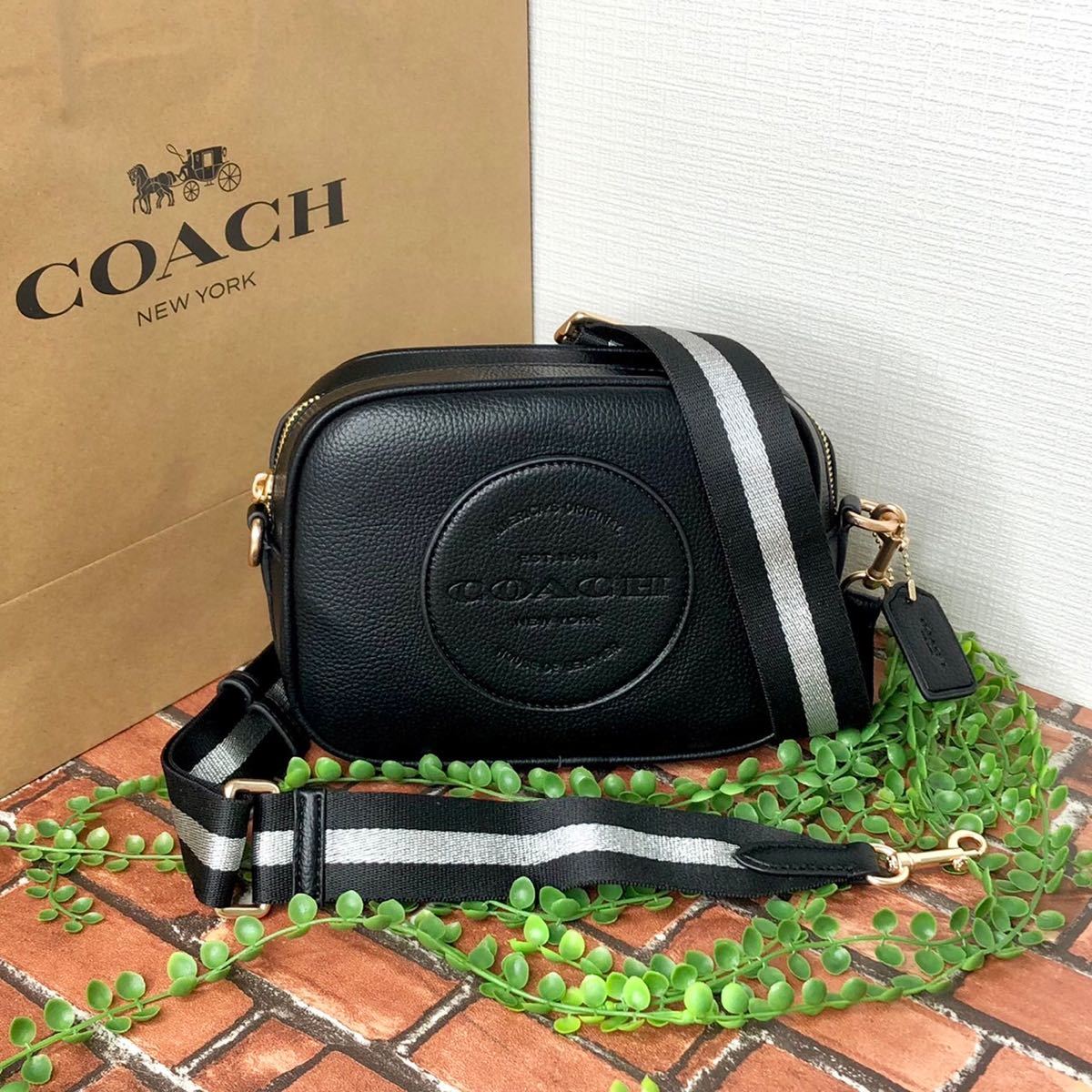 ≪新品≫COACH ショルダーバッグ 丸ロゴ（小）ブラック