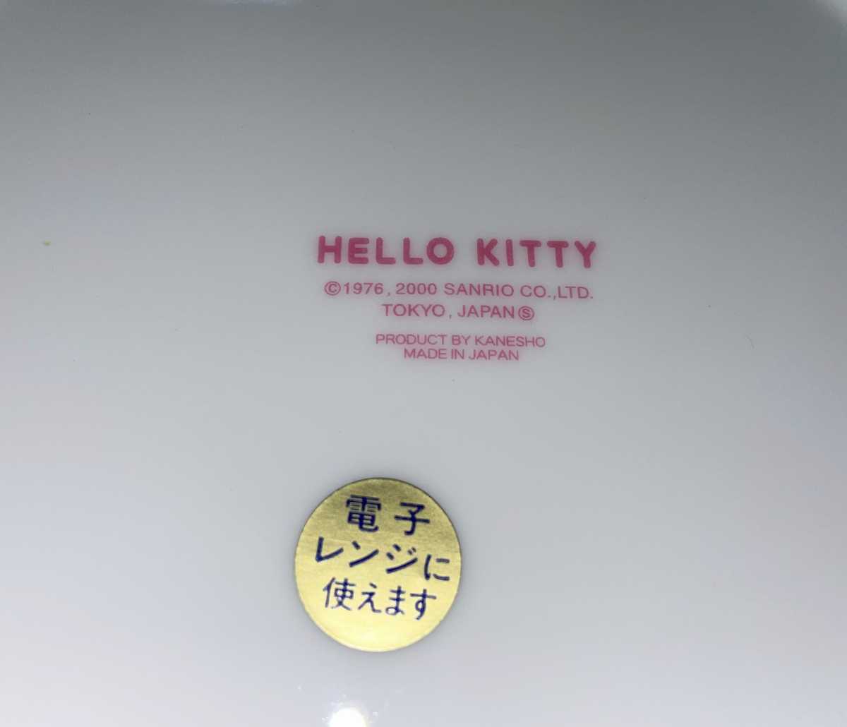 レア♪2000♪ ◆サンリオ HELLO KITTY ハローキティ◆【大皿1枚＆ケーキ皿5枚】陶器 日本製 未使用の画像10