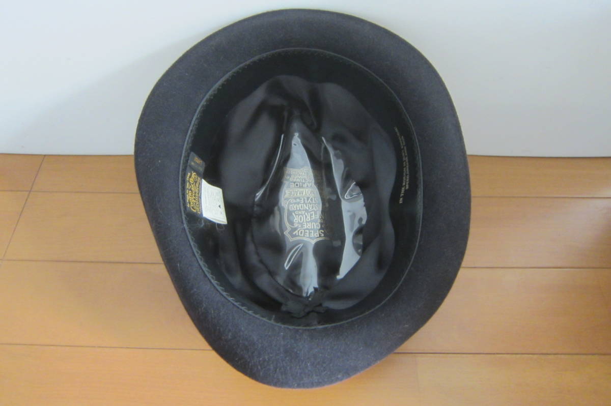 着用極少 COOTIE PRODUCTIONS クーティープロダクションズ 帽子 中折れハット 黒 サイズLARGE(59㎝位) 日本製 O2212B_画像2