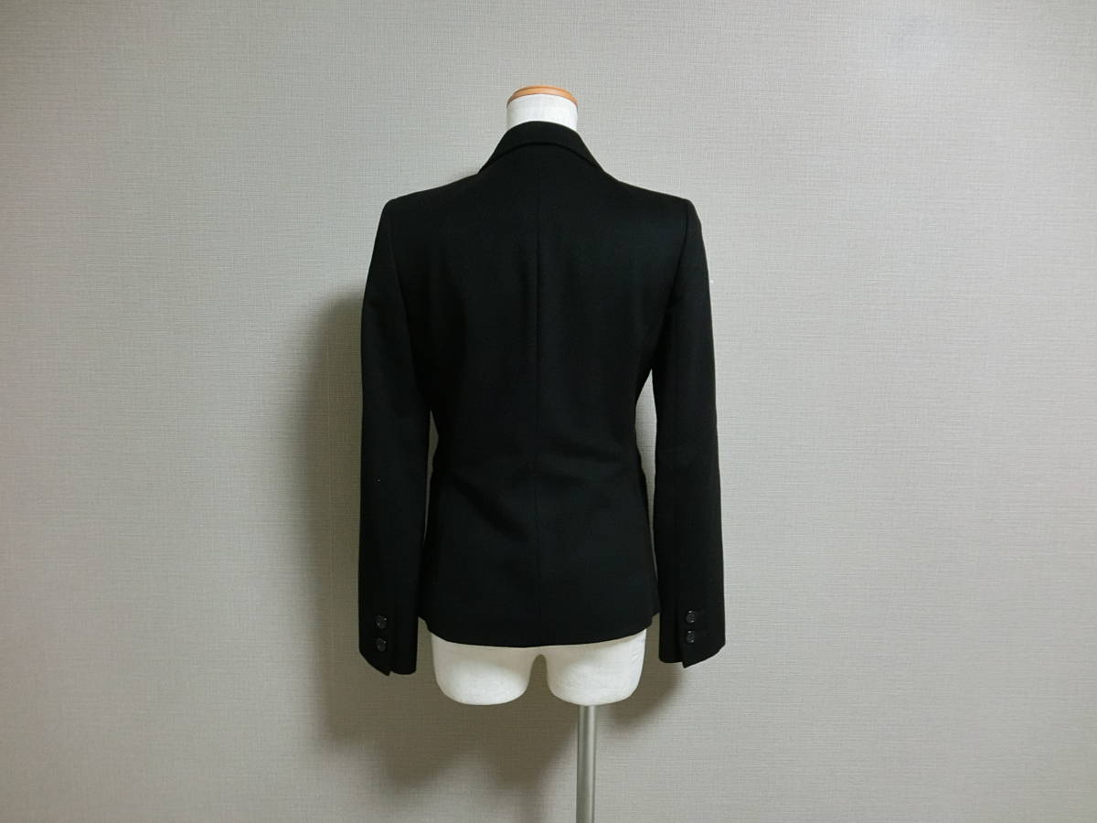  прекрасный товар INED Ined кашемир 100% 2. tailored jacket черный 9