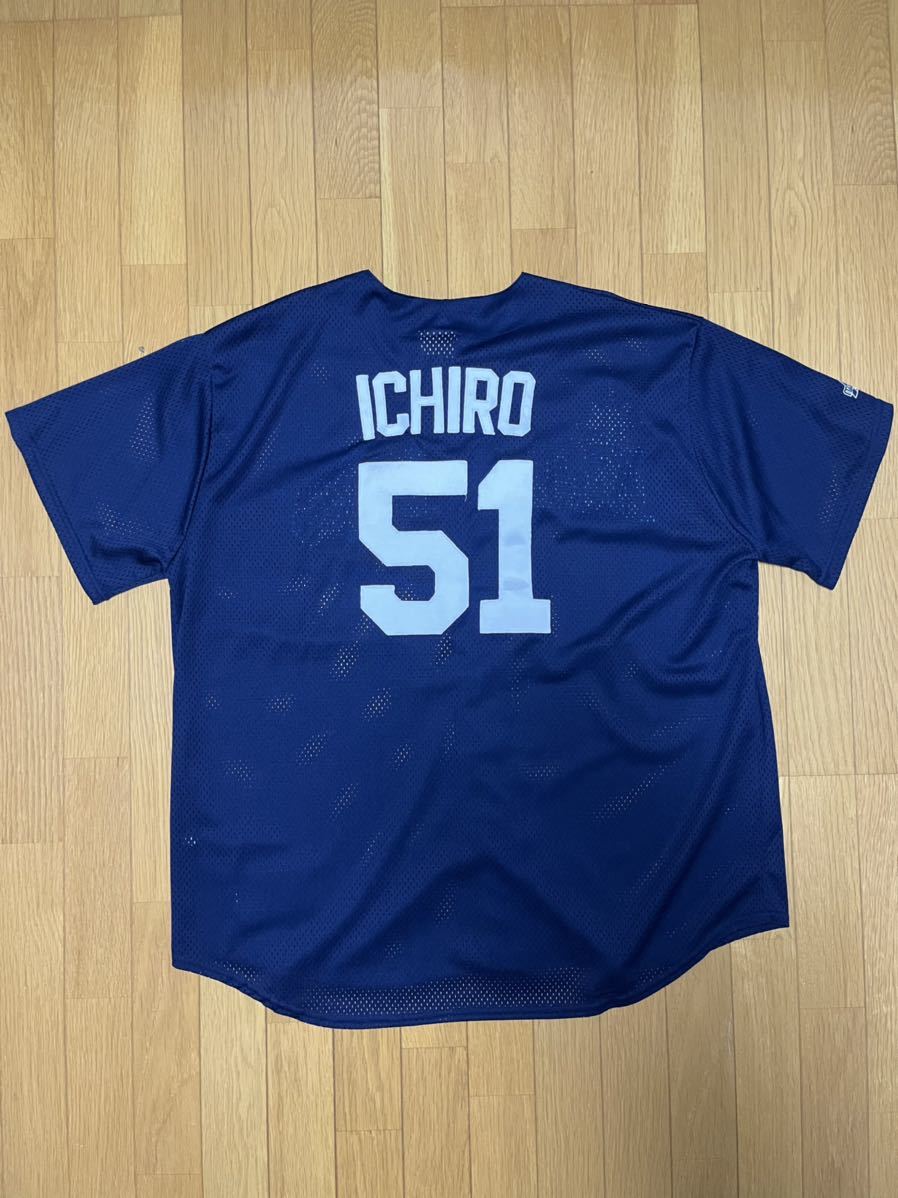 送料210円 イチロー ICHIRO シアトル・マリナーズ MARINERS Majestic マジェスティック　MLB 野球 ユニフォーム　ジャージ　XL_画像1