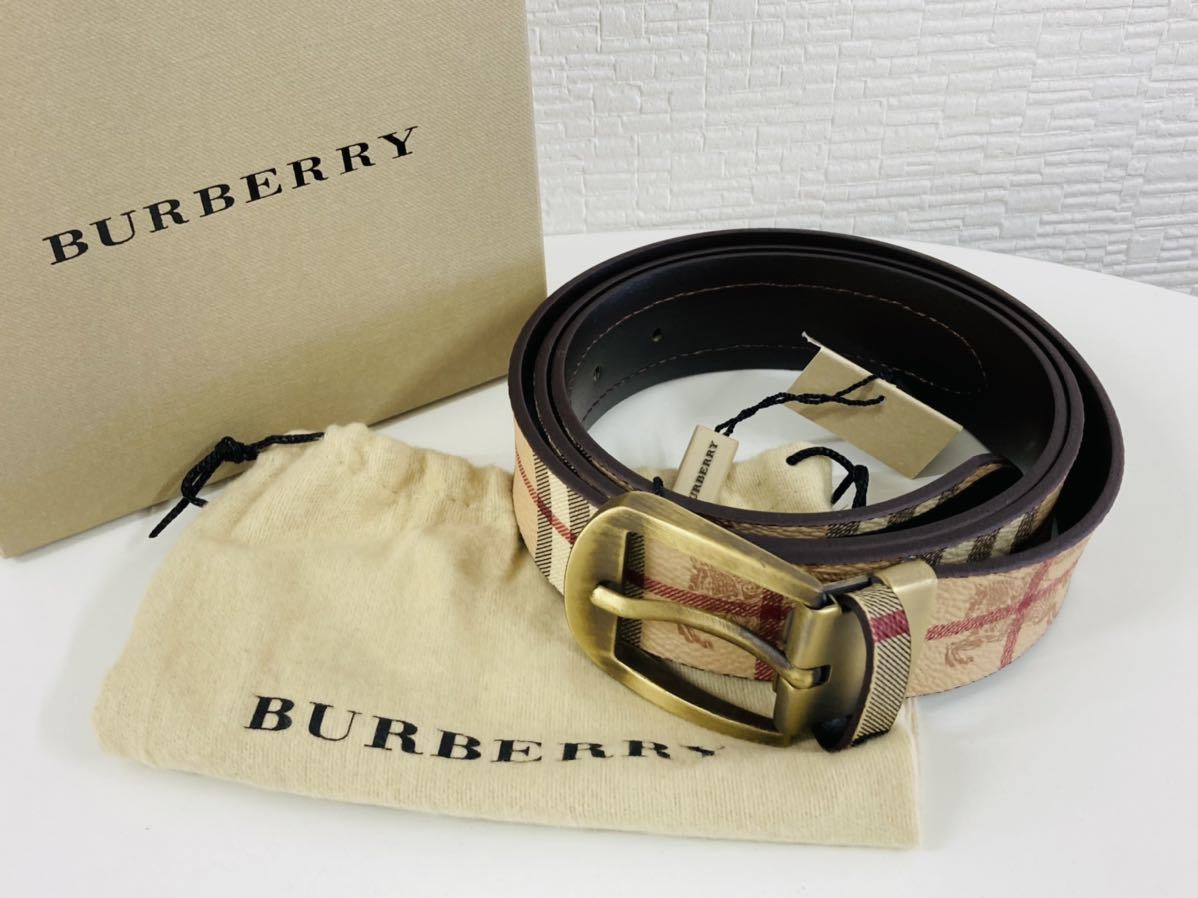ついに再販開始!】 【未使用品!】BURBERRY バーバリー メンズベルト