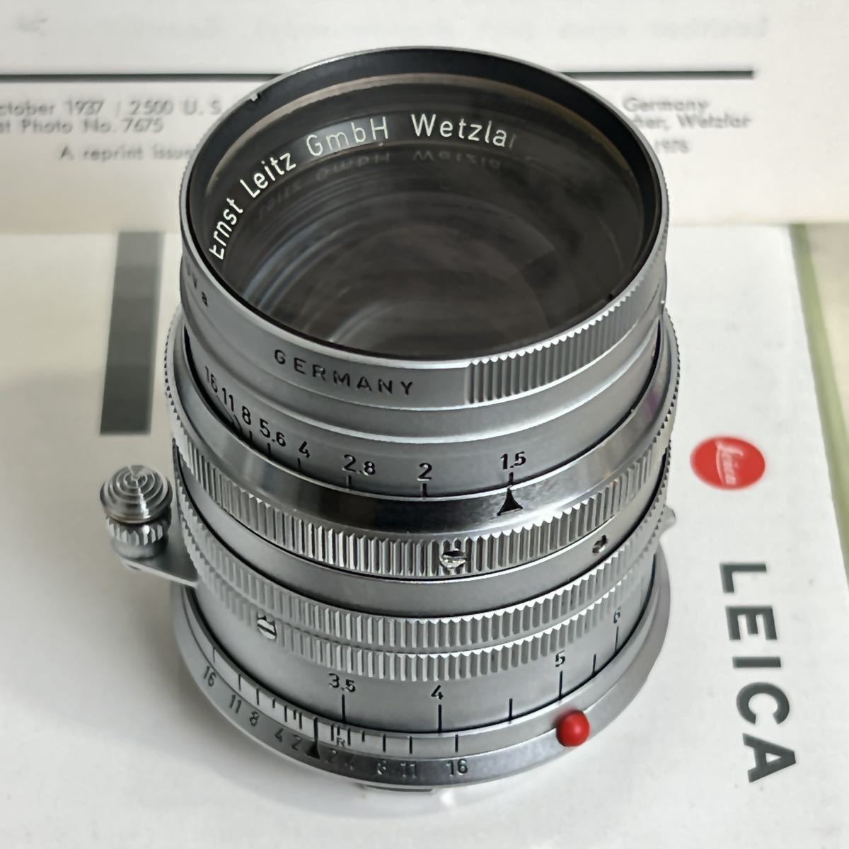 美品 Leica (ライカ) ズマリット M 50mm F1.5 後期 ドイツLeitz
