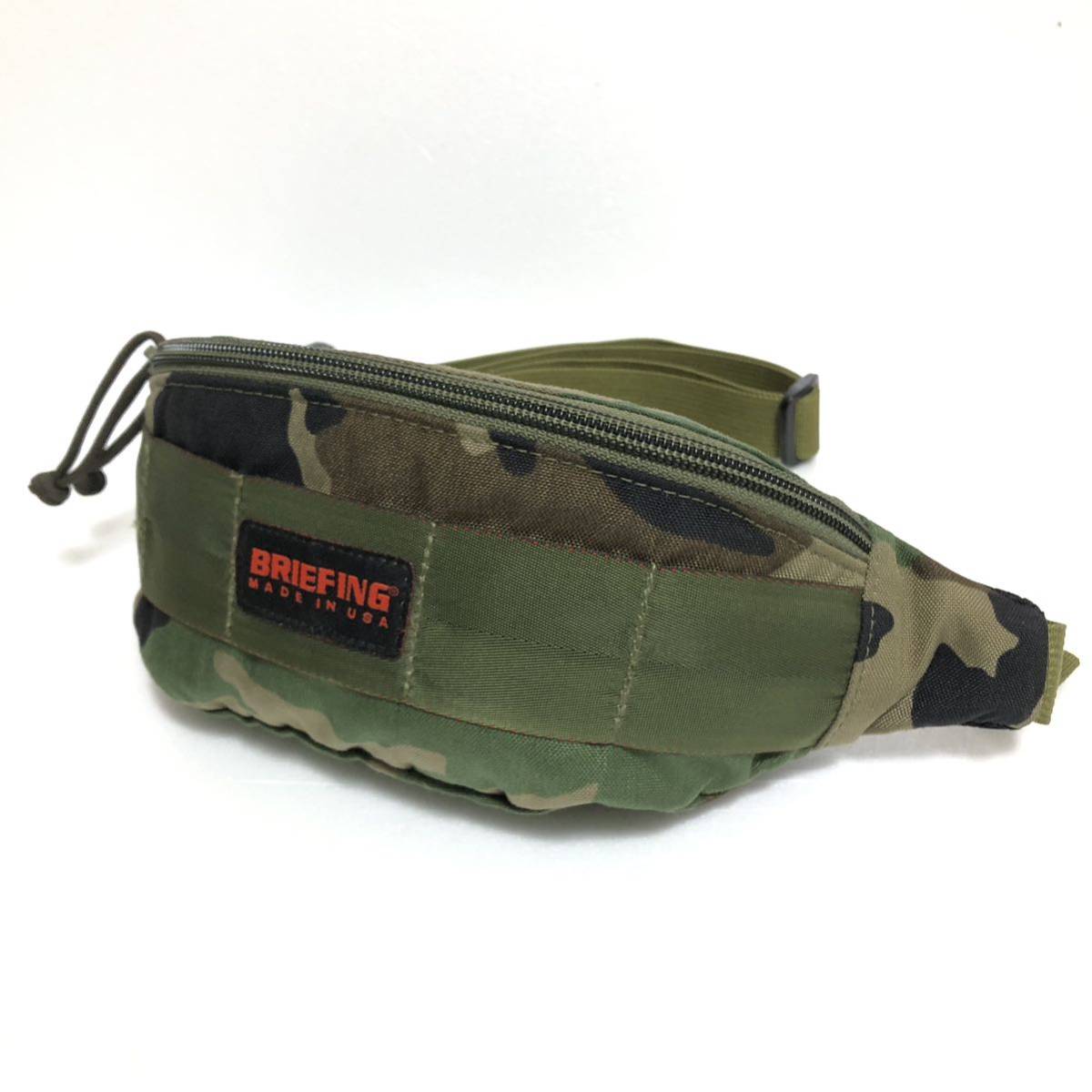 BRIEFING Briefing belt bag nylon × canvas camouflage 