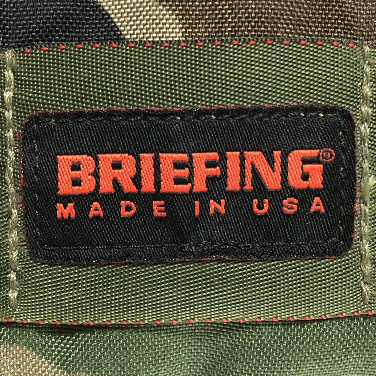 BRIEFING Briefing поясная сумка нейлон × парусина камуфляж 