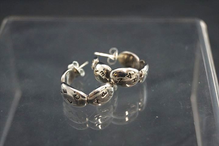 CHANEL / シャネル ヴィンテージ フープピアス ロゴ シルバー 925 SV 134353 CHANEL / シャネル ヴィンテージ フープピアス ロゴ シルバー 925 SV 134353