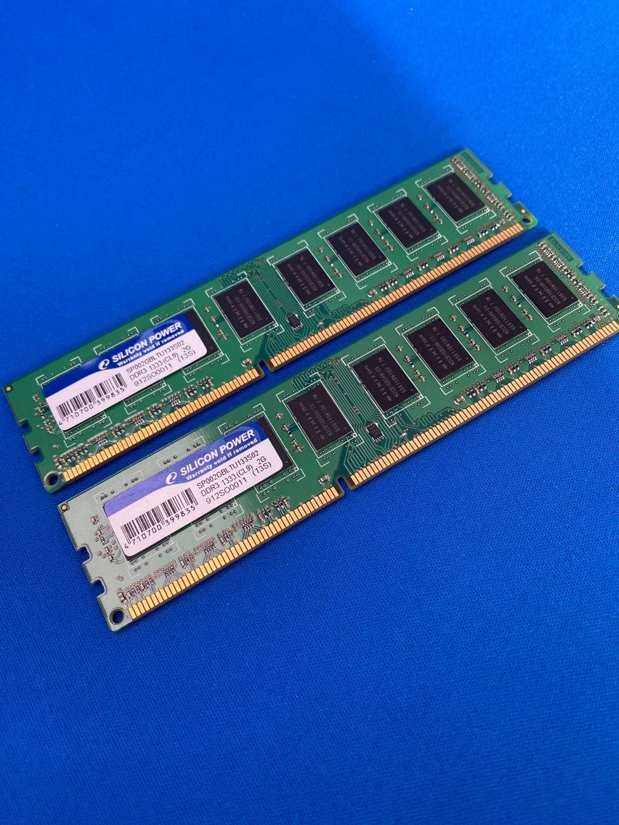 Silicon Power シリコンパワー DDR3 2Gx2枚  DDR3-1333