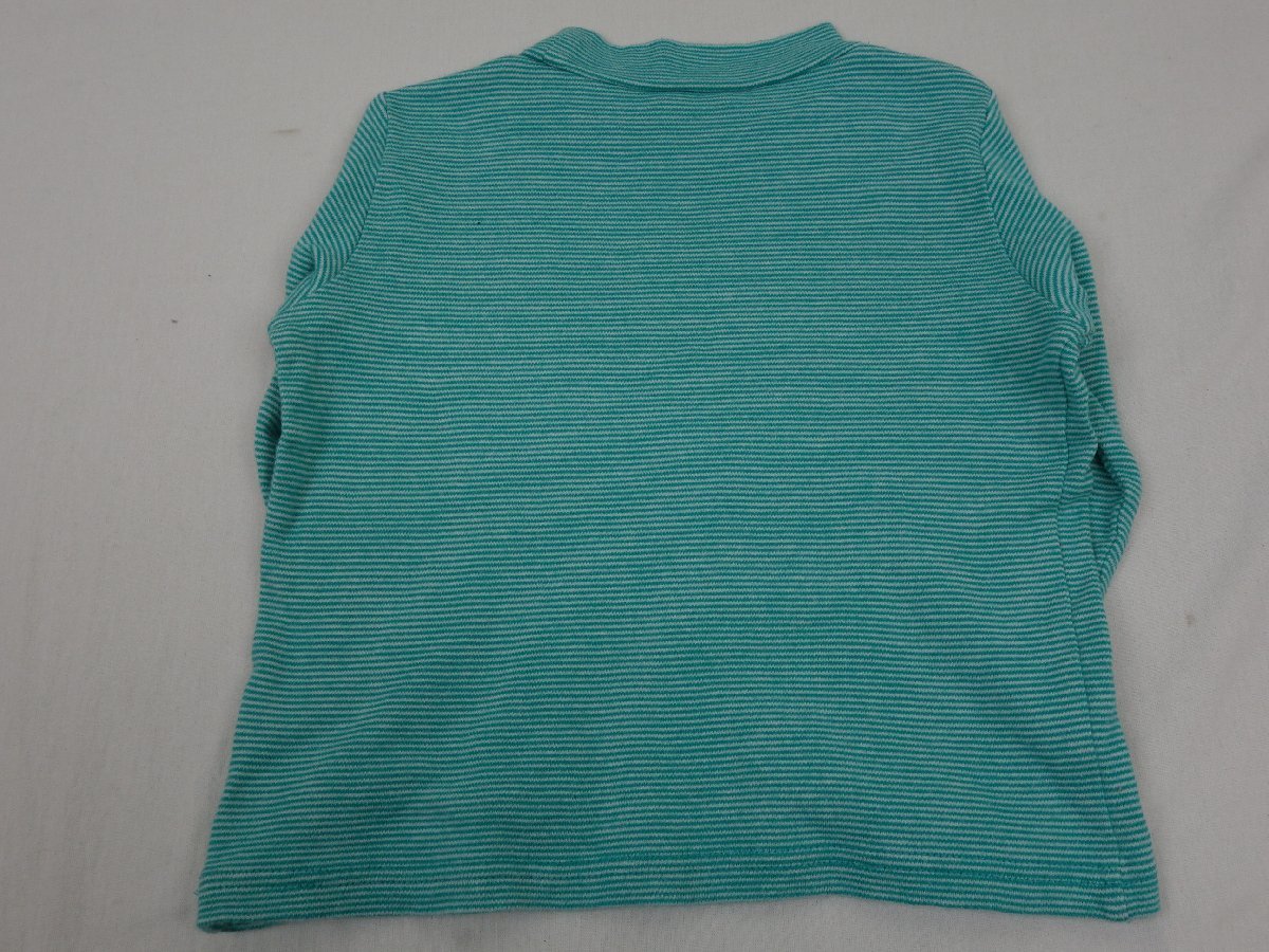  child clothes girl HUSHUSH HusHush long sleeve T shirt border pattern 110 size 