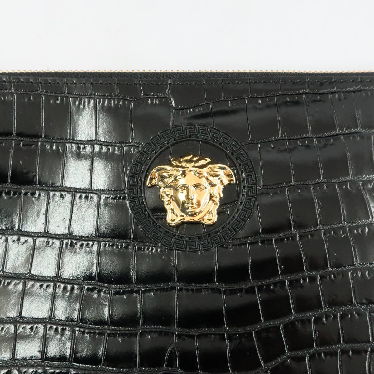 極美品✨】VERSACE ヴェルサーチ メデューサ クラッチバッグ ブラック