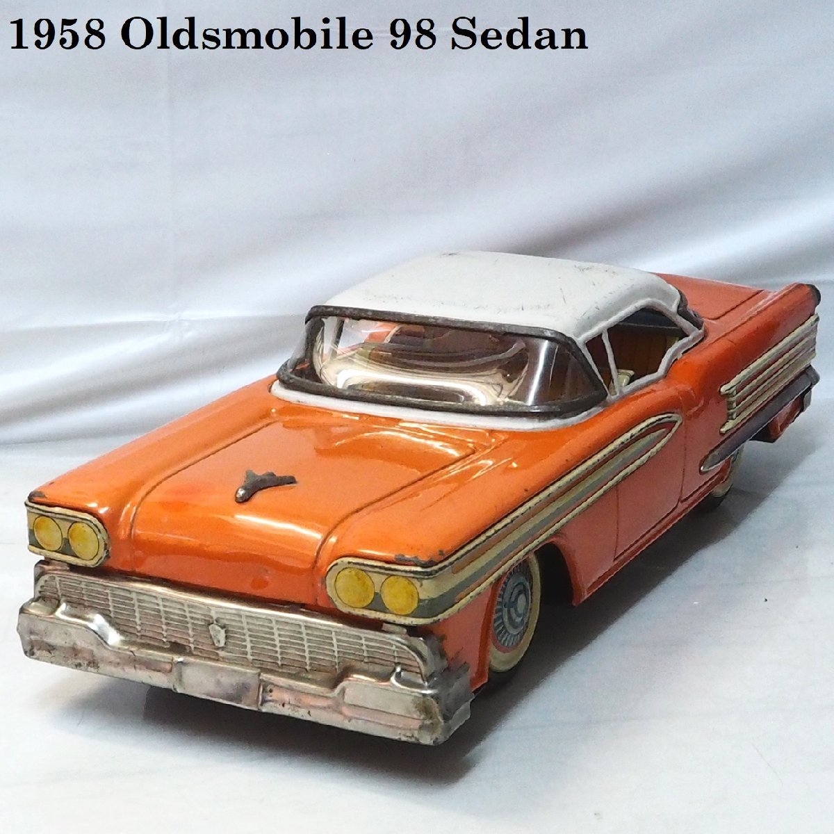 古典 Asahi【58 Oldsmobile 98 Sedan オールズモビル セダン 橙