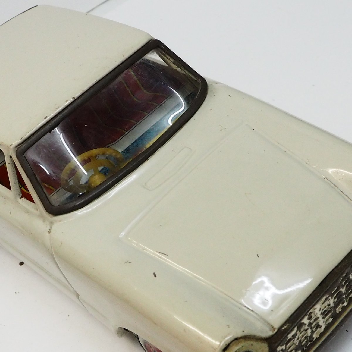 旭玩具【トヨタ パブリカ TOYOTA PUBLICA 白ホワイト】ブリキ フリクション ミニチュア自動車tin toy car ATCアサヒ玩具【箱付】0023_画像10