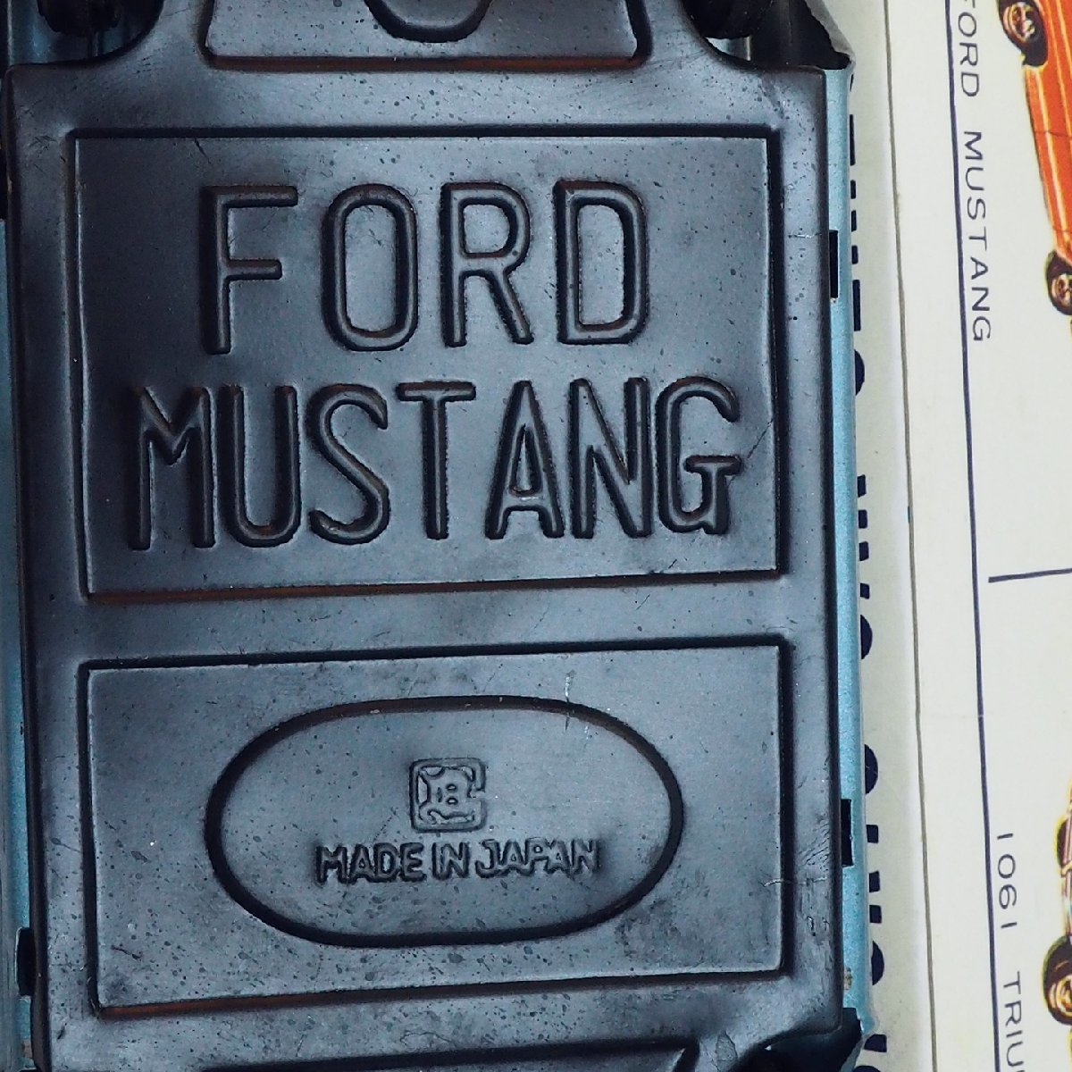 旧バンダイ【FORD MUSTANG フォード マスタング 青】SPORTS CAR SERIES