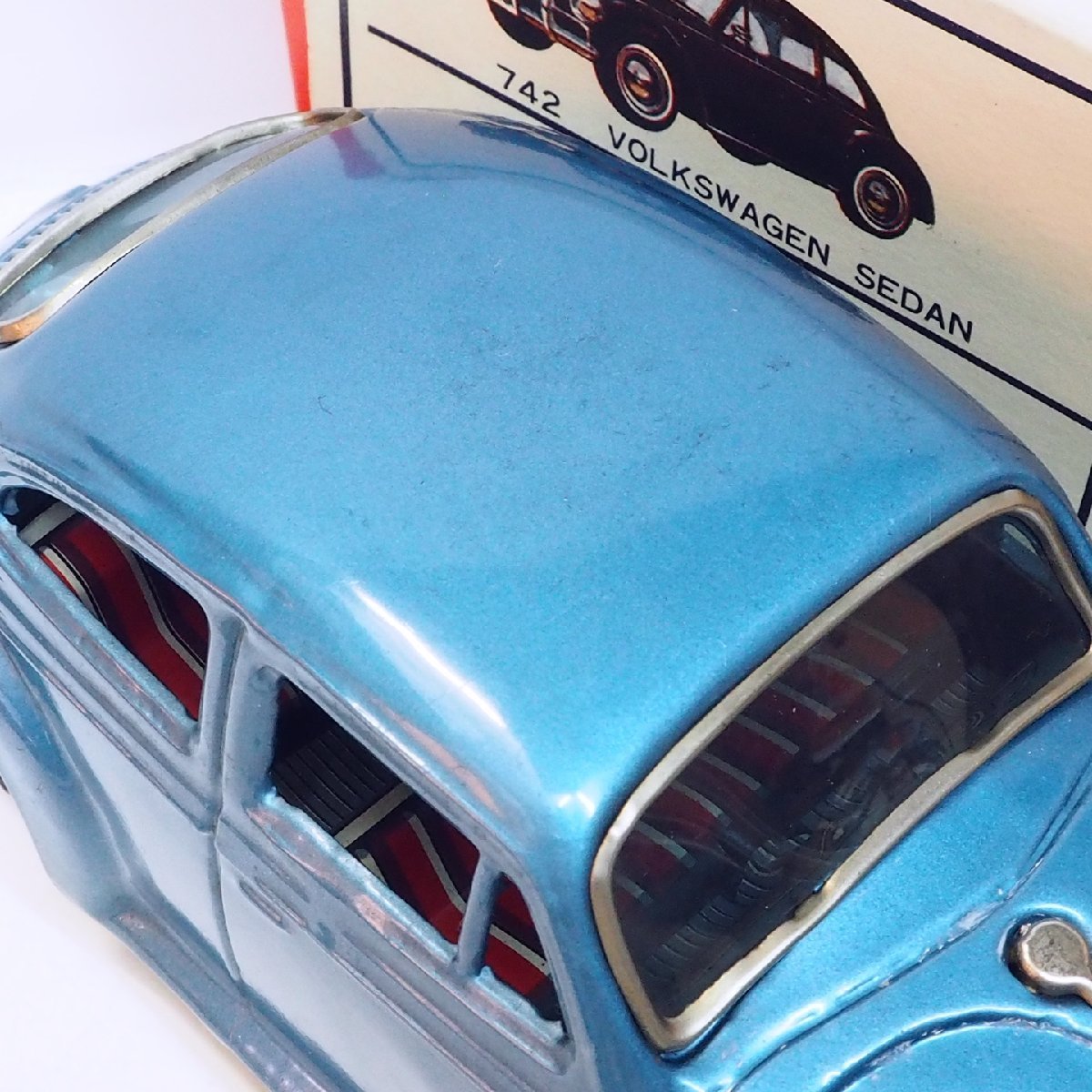 旧バンダイ【Volkswagenフォルクス ワーゲン ビートル青】EUROPEAN CAR