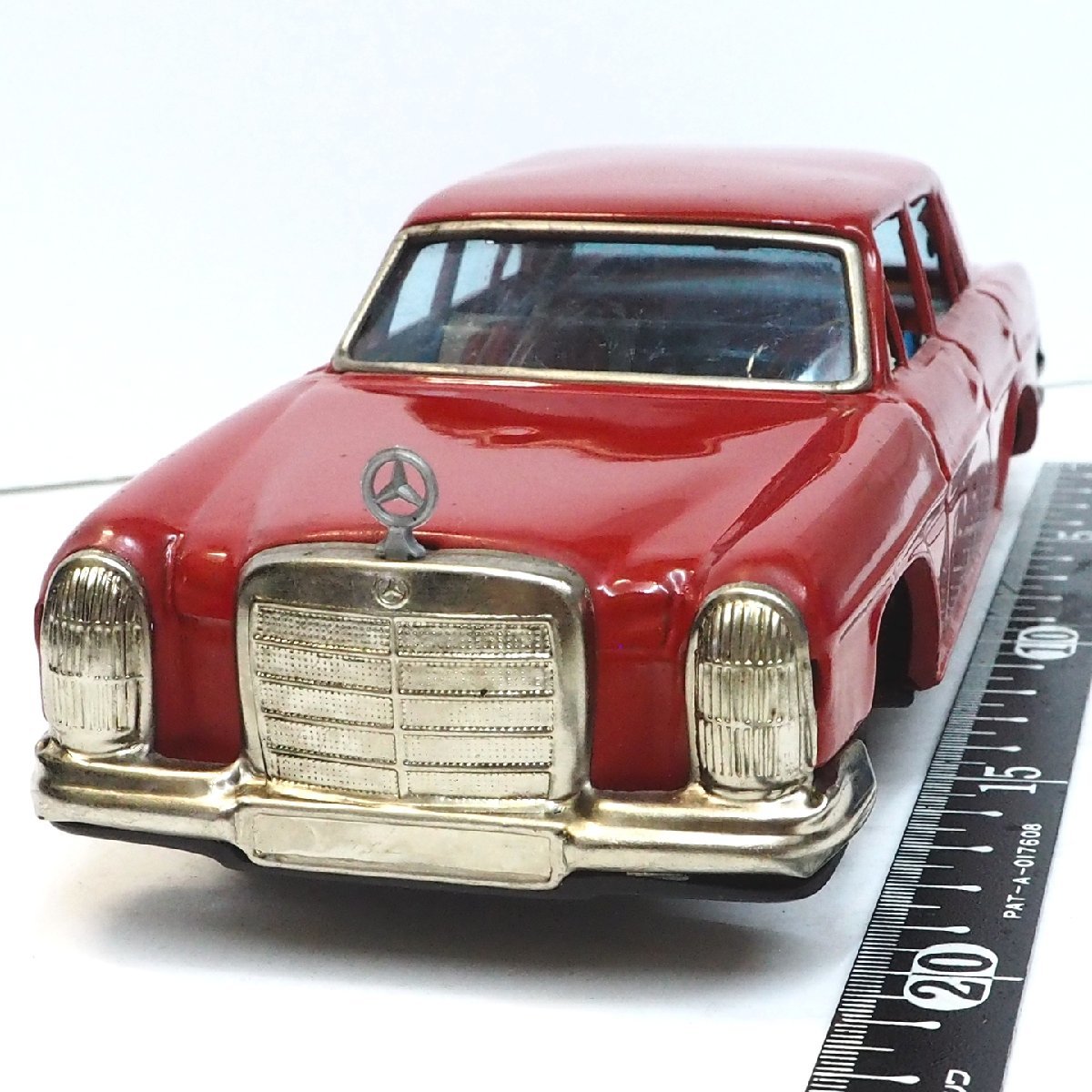 旧バンダイ【Mercedes Benz 250メルセデス ベンツ 赤 リモコン欠】ブリキtin toy car自動車ミニカー■萬代屋BC BANDAI赤箱【本体のみ】0092_画像２