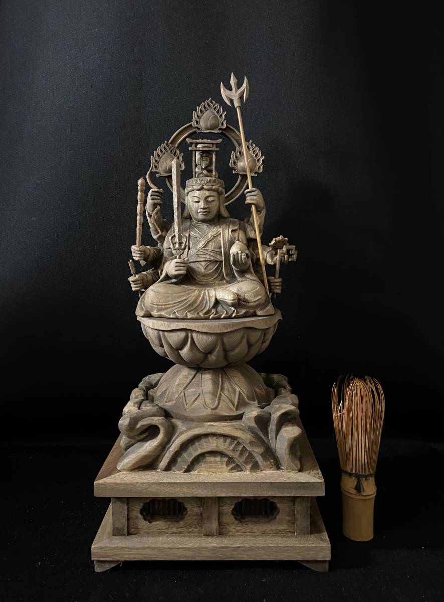 井波彫刻 仏教工芸品 香樟材 時代彫刻 古美術 木彫仏教 仏師で仕上げ品