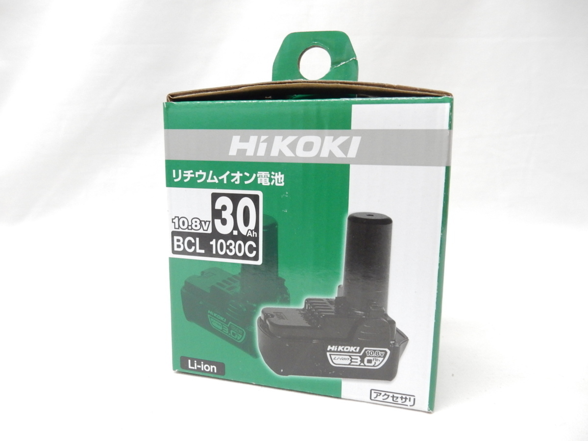 【同梱OK】【未使用】HIkoki 純正 リチウムイオン電池 バッテリー 10.8v BCL1030C 3.0Ah【領収書可能】ハイコーキ HITACHI 日立_画像1