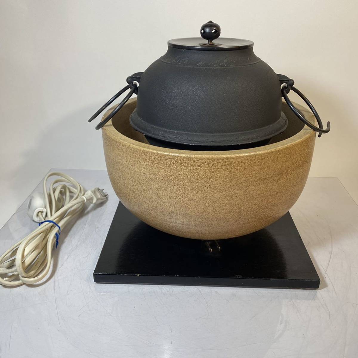 野々田商店 風炉型電熱器 茶道具 送料無料即決】 野々田 商店 風炉 電熱器 風炉釜 茶道具 電熱式