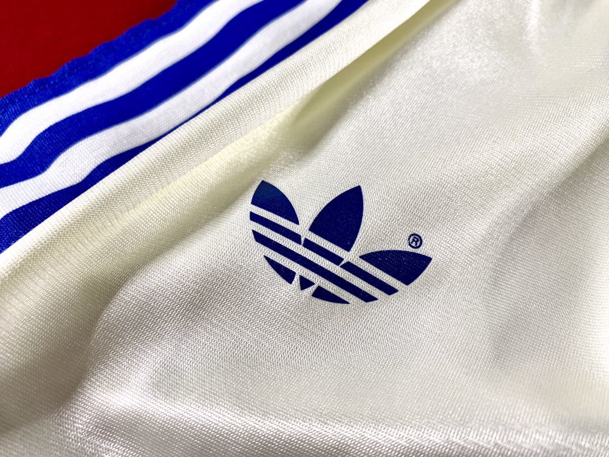 超希少80’s adidas VENTEX フランス ポリアミド サッカー ショートパンツ 90/36 アディダス ナイロン デッドストック ヴィンテージ 短パン_画像2