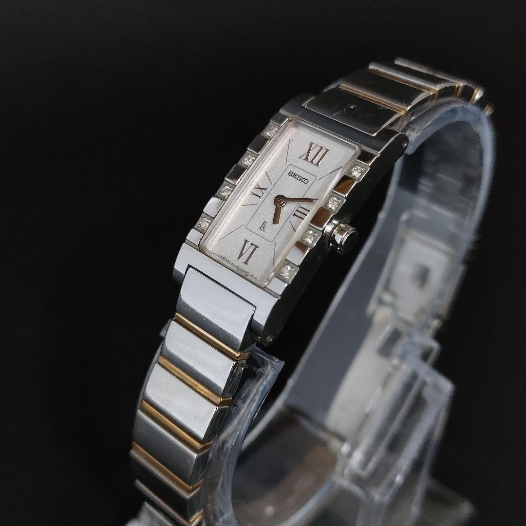 美品【稼働品】SEIKOセイコー ルキア1F20-0BA0 8Pダイヤ シルバー