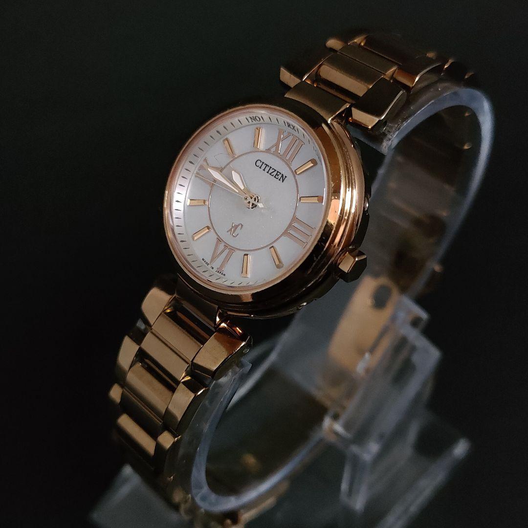 美品【稼働品】CITIZEN シチズンXC H335 ピンクゴールド レディース-