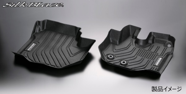 SlkBlaze/3Dフロアマット（フロアーマット）フロント用/200系ハイエース/TRH2##/KDH2##（H25.12～）標準ボディ AT車用：SB-FM-200HI_画像1