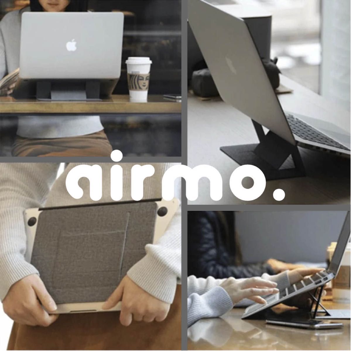 ノートパソコン MOFT macbook air スタンド airmo シルバー 通販