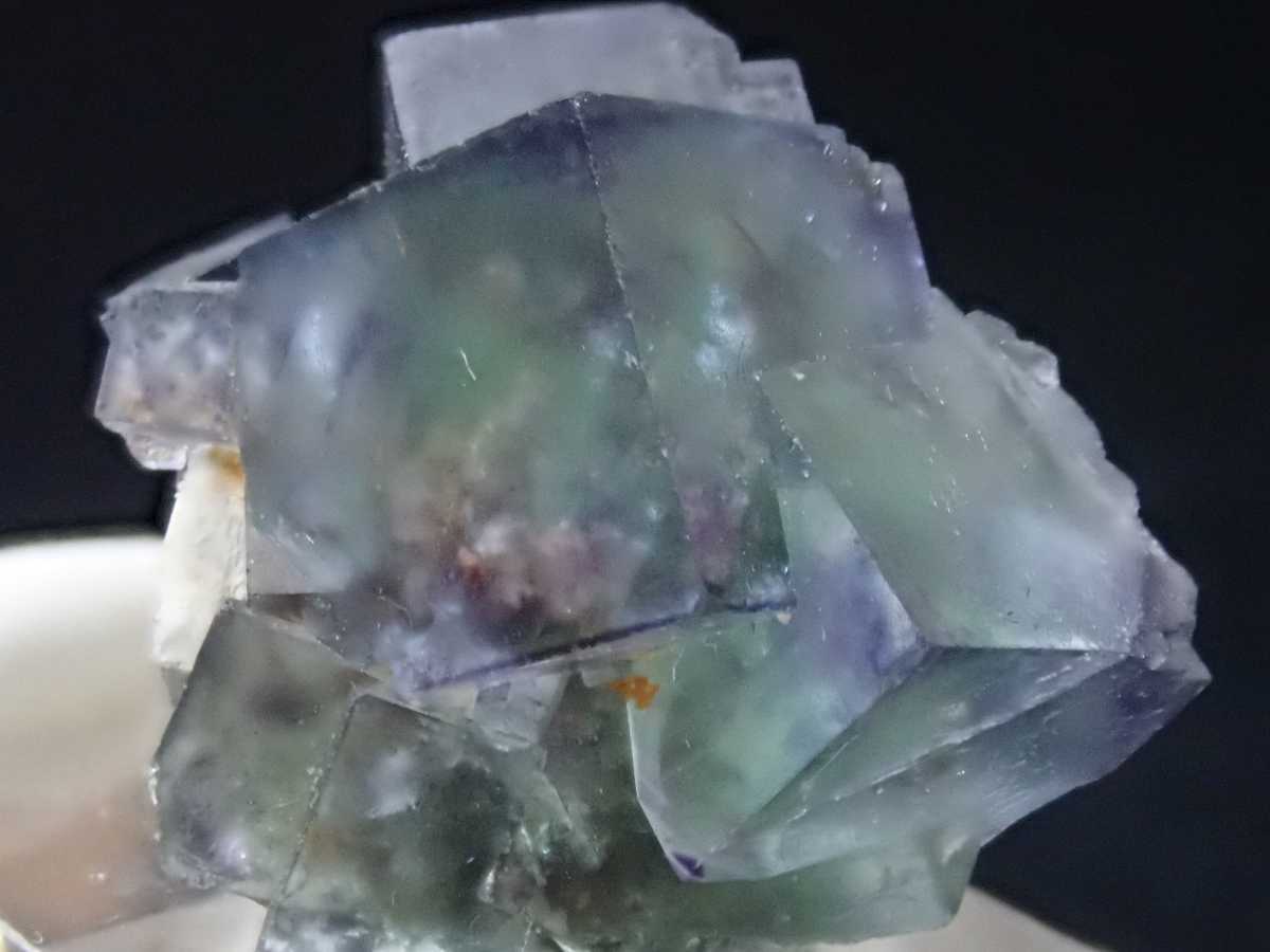 No143 高品質 オコルス産フローライトクォーツ 標本 蛍石水晶 原石