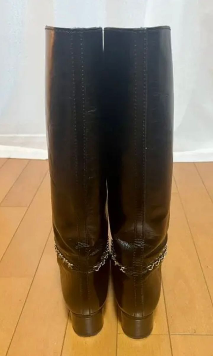 ☆値下げ☆【CHANEL / シャネル】ロングブーツ 本革 レザー | alfasaac.com