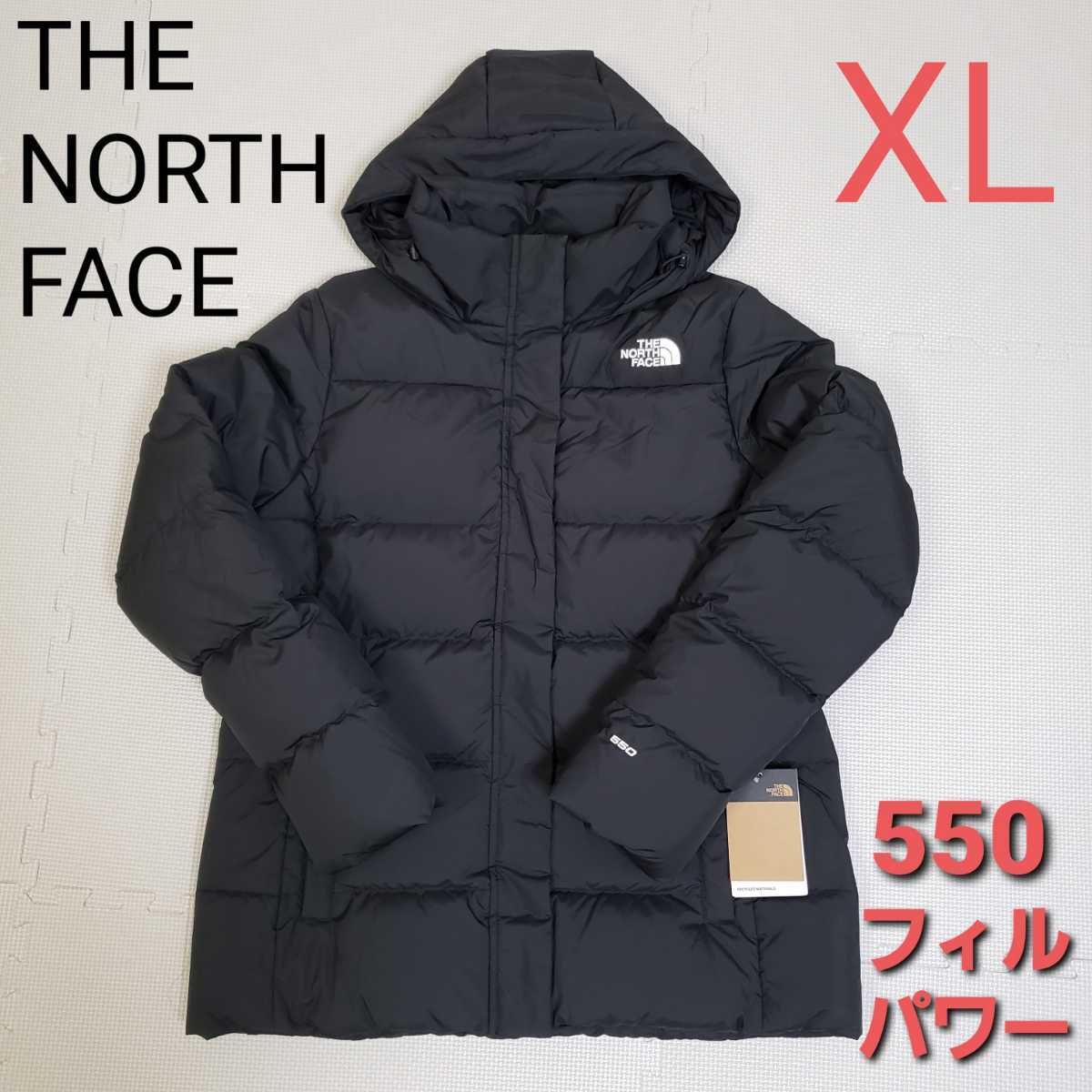 THE NORTH FACE ダウンジャケット ダウンコート アウター ザノースフェイス レディースXL ブラック 550フィルパワー LL 黒 ゴッサム コート_画像1