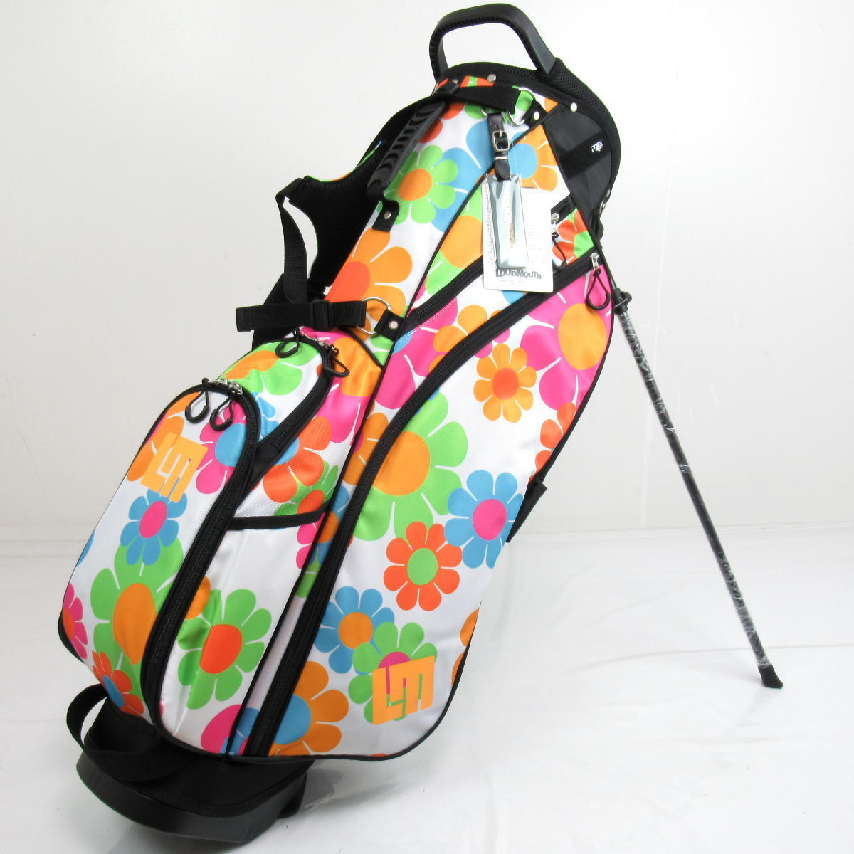 【WEB限定】 LM-CB0010 ラウドマウス 1円★限定特注カラー★LOUDMOUTH スタンド White(150)★花柄★ Bus Magic 8.5型 キャディバッグ その他 【WEB限定】 LM-CB0010 ラウドマウス 1円★限定特注カラー★LOUDMOUTH スタンド White(150)★花柄★ Bus Magic 8.5型 キャディバッグ その他