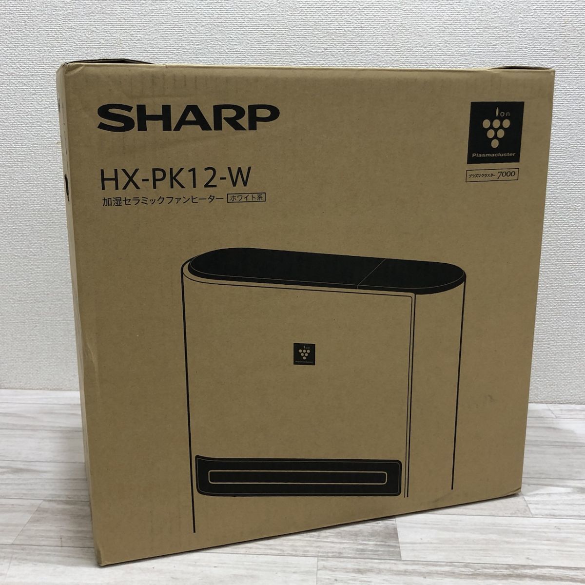 初売り】 新品 ② シャープ HX-PK12-W[Q3462] ホワイト 加湿セラミック