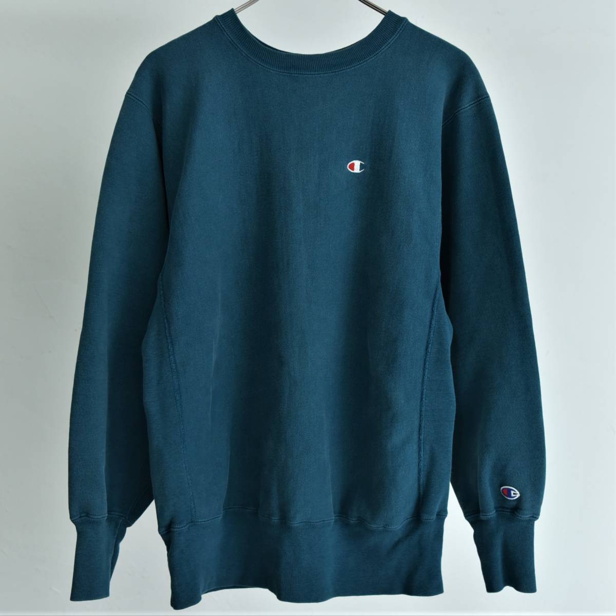 最も USA製 90s コンディション◎ 良色! Champion 刺繍タグ LARGE