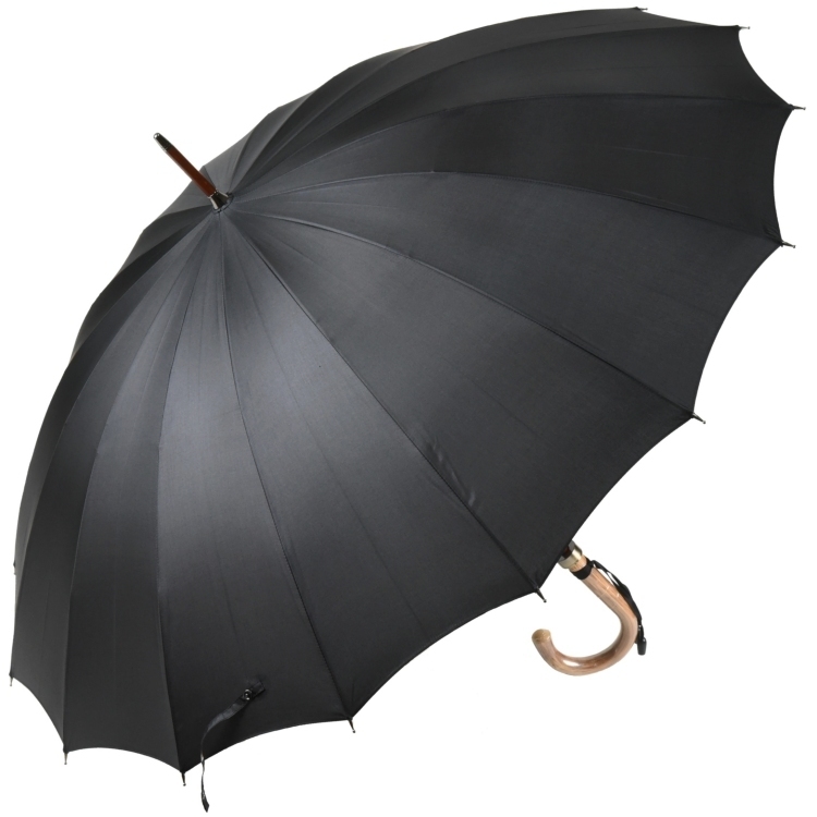 人気絶頂 傘 メンズ ブラック TRAD-16 トラッド16 前原光榮商店 雨傘