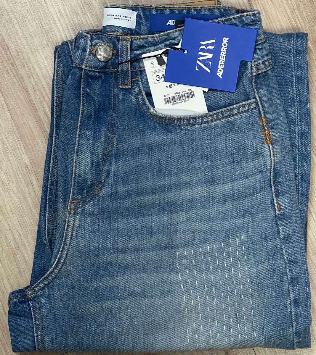 新品完売 ADERERROR x ZARA パッチワーク デニムパンツ 34 - wellnet.pl