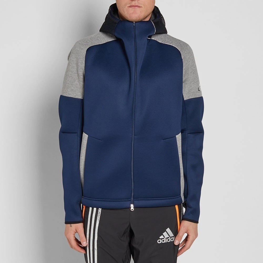 美品 16AW adidas アディダス × kolor カラー Z.N.E. Hoody Collegiate Navy Z.N.E フーディー ジャケット XS 紺 ネイビー BP7295 722M▲_画像10