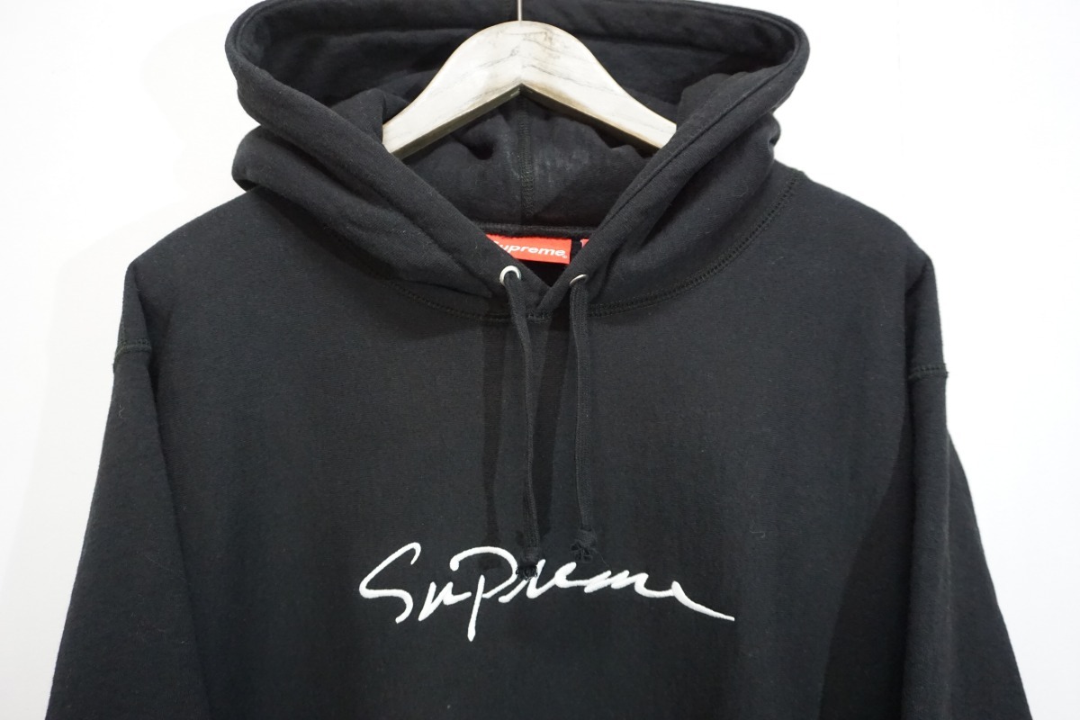 美品】SUPREME Classic Script パーカー 黒 pbcorp.org