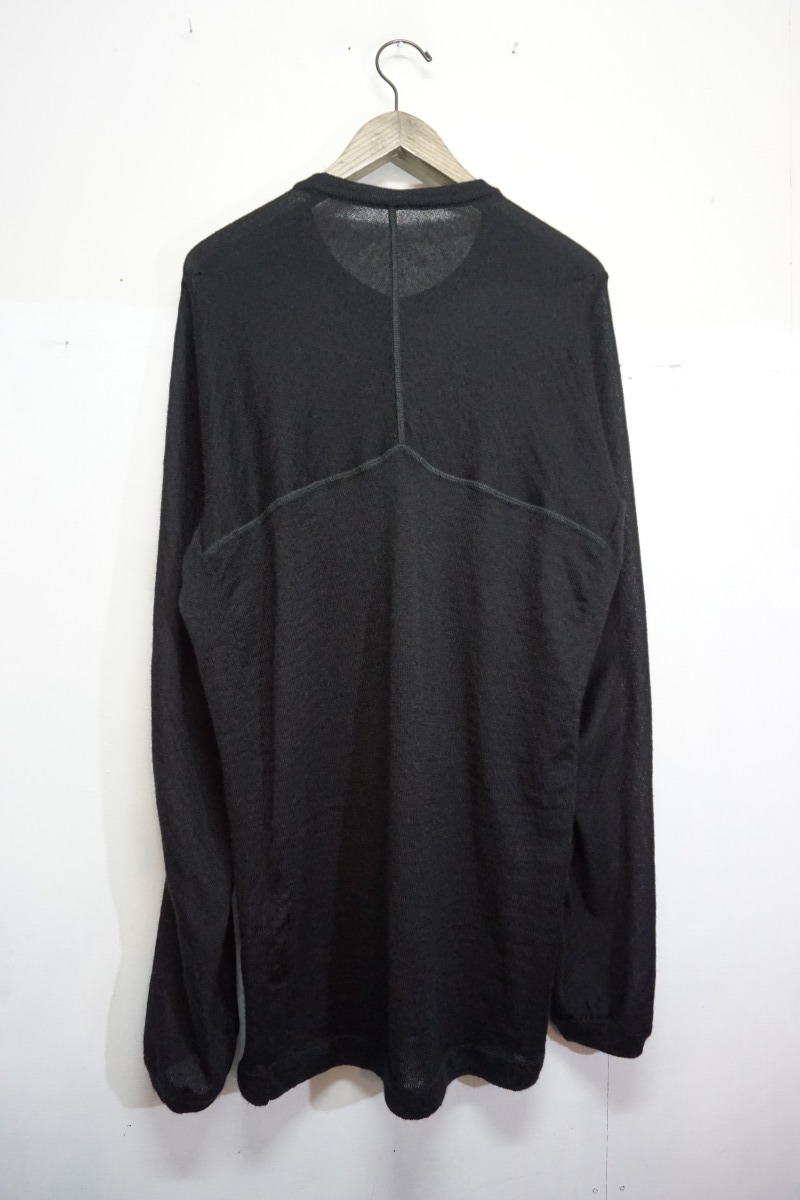 正規品 美品20SS acronym アクロニウム s23-AK CASHLLAMA LONG SLEEVE SWEATER カシュラマ ニット セーター プルオーバー 本物 黒326M▲_画像2