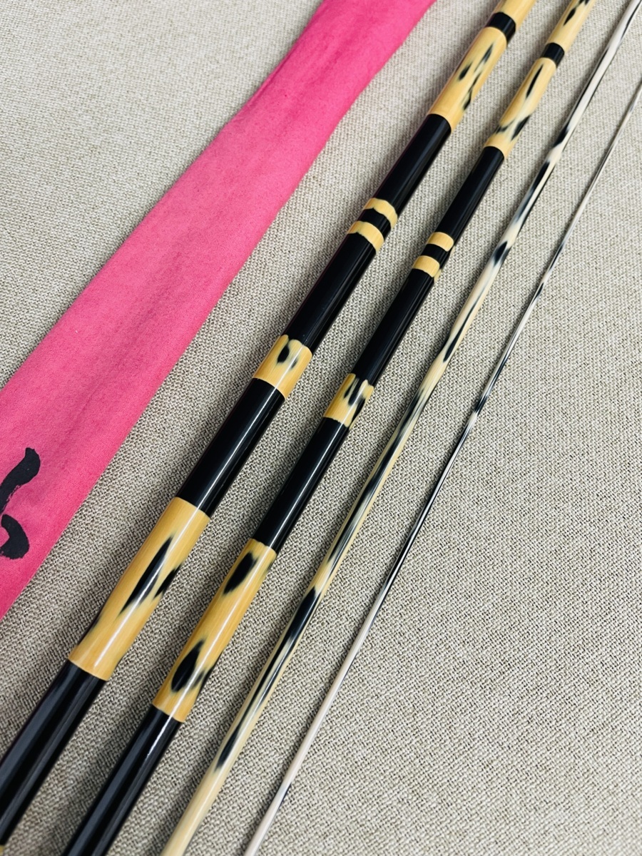 【逸品】 へら竿 竹竿 紀州和竿 山彦 忍月 乱舞 12尺 美品 ヘラブナ竿